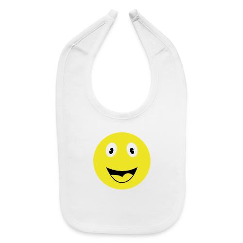 Yellow Happy Face Print - Baby Bib