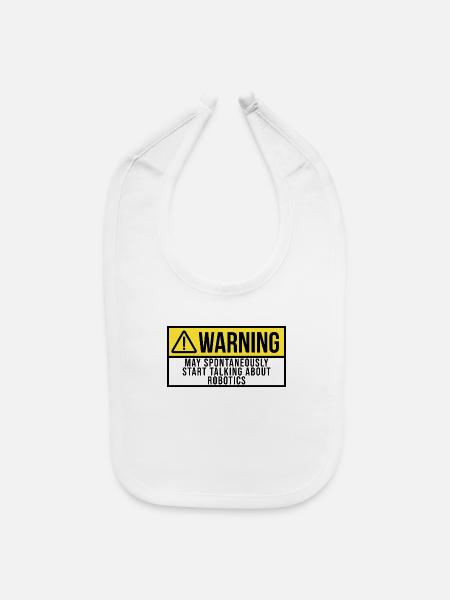 Robotics Robotics Robotics - Baby Bib - white - Front