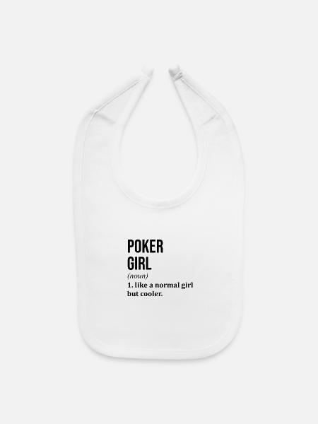 Poker Poker Poker - Baby Bib - white - Front