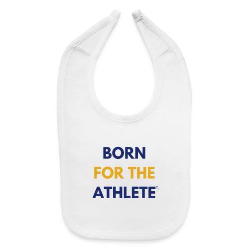 Born for the Athlete, Blue/Yellow - Baby Bib