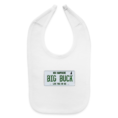 Big Buck NH License Plate Camo - Baby Bib