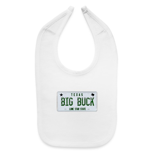 Texas LICENSE PLATE Big Buck Camo - Baby Bib