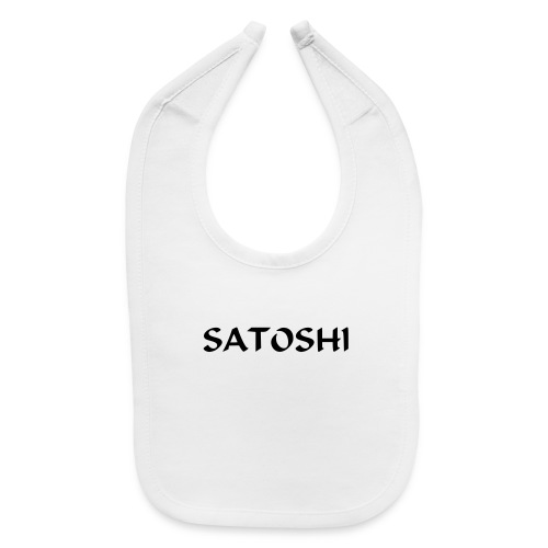 Satoshi only the name stroke btc founder nakamoto - Baby Bib