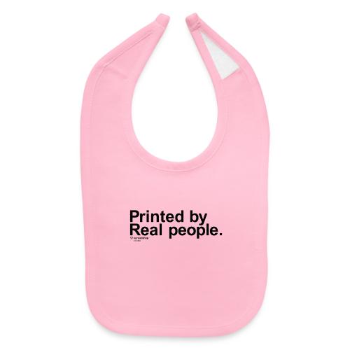 Printed in black - Baby Bib