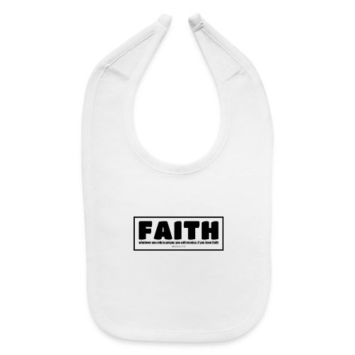 Faith - Faith, hope, and love - Baby Bib