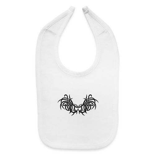Tattoo wings with thorns, modern Tribal style. - Baby Bib