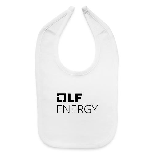 LF Energy White Logo Stacked - Baby Bib
