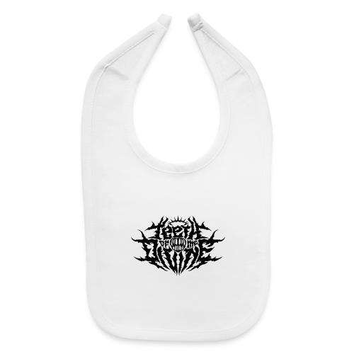 Teeth Of The Divine Logo BLACK - Baby Bib