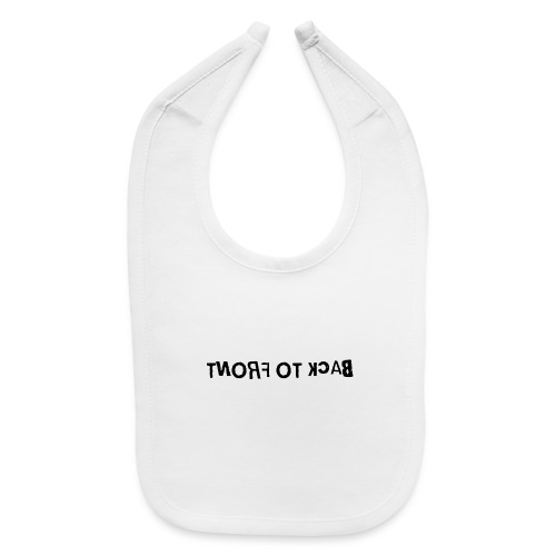 Back To Front Word Art - Baby Bib
