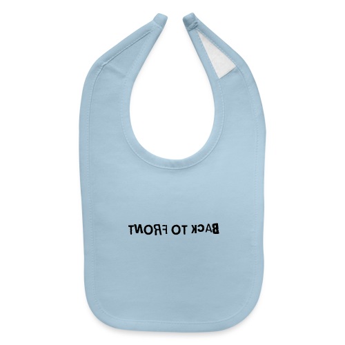 Back To Front Word Art - Baby Bib
