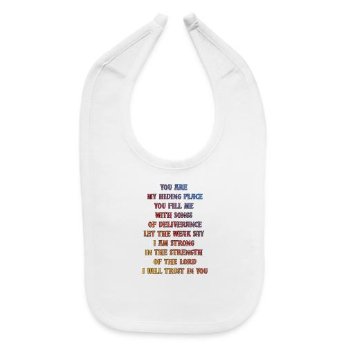 You Are My Hiding Place - Baby Bib