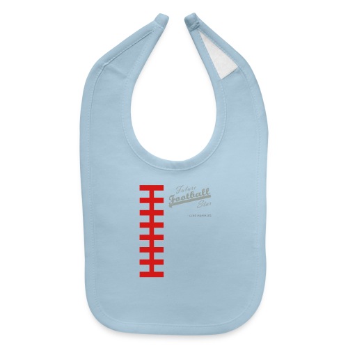 Football Laces for Baby 1 - Baby Bib