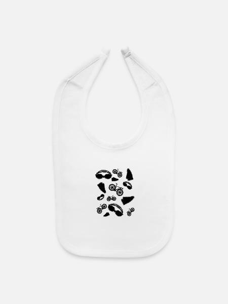 Triathlon - Baby Bib - white - Front