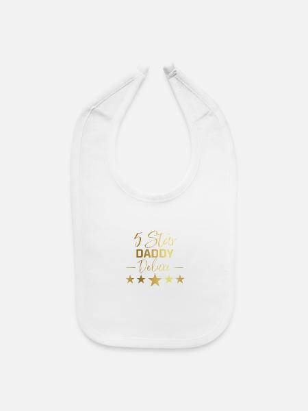 Design Five Star Daddy Deluxe Style Or - Bavette pour bébé - blanc - Devant