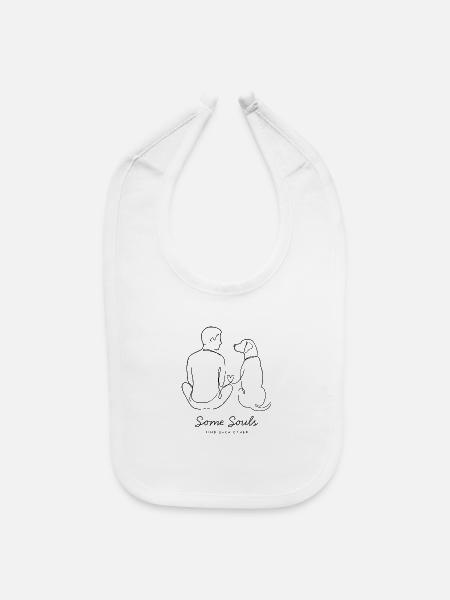 some souls find each other - Baby Bib - white - Front