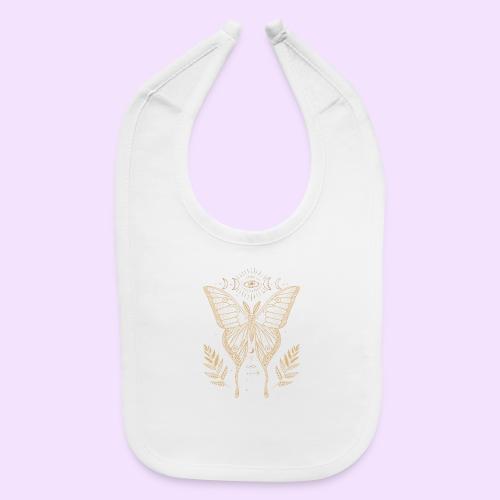 Third Eye Butterfly - Moon Cycle Design - Baby Bib