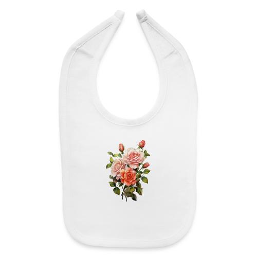 Pink Roses - Baby Bib