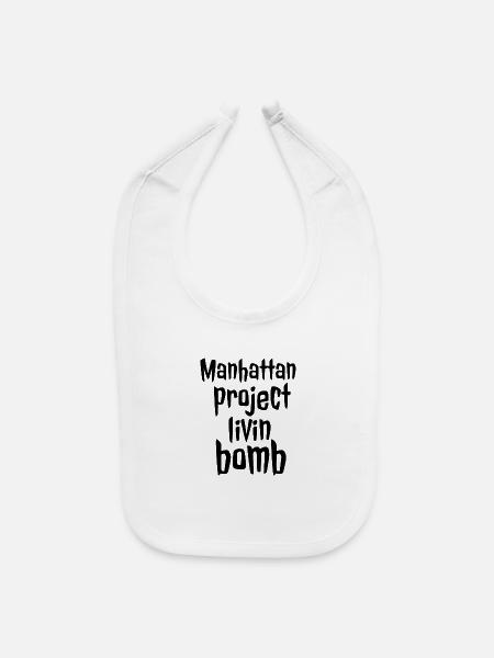 Manhattan project ivin bomb - Baby Bib - white - Front