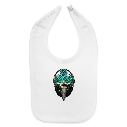 The Antlered Crown (Color Text) - Baby Bib