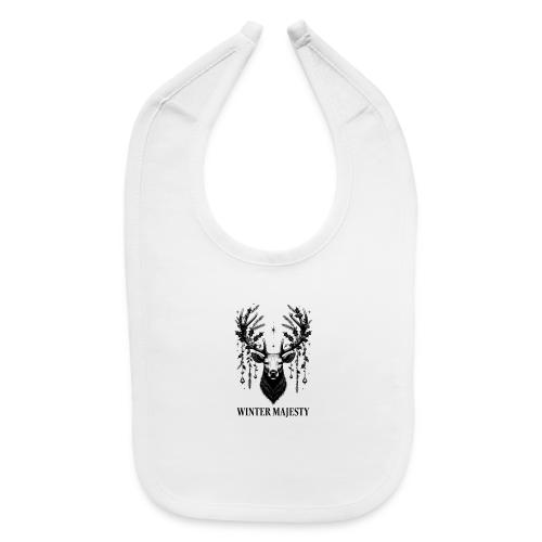 Majestic Reindeer T-Shirt, Poster, & Mug - Baby Bib