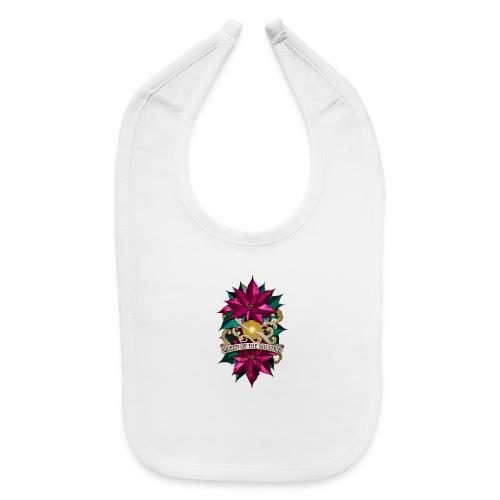 Queen of the Solstice Poinsettia T-Shirt - Baby Bib
