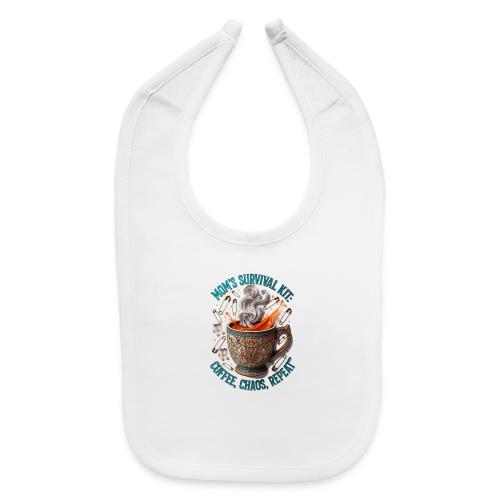 Mom's Survival Kit Tee | Coffee Chaos - Baby Bib