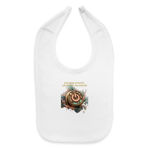 Dad Mode Activated T Shirt, Funny Dad Gift - Baby Bib