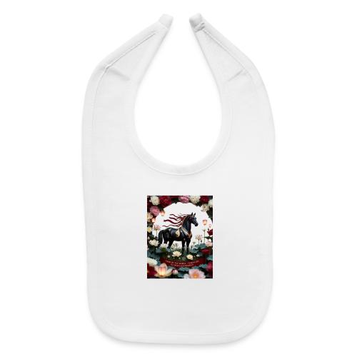 Year of the Horse Harmony T Shirt, Lunar New Year - Baby Bib