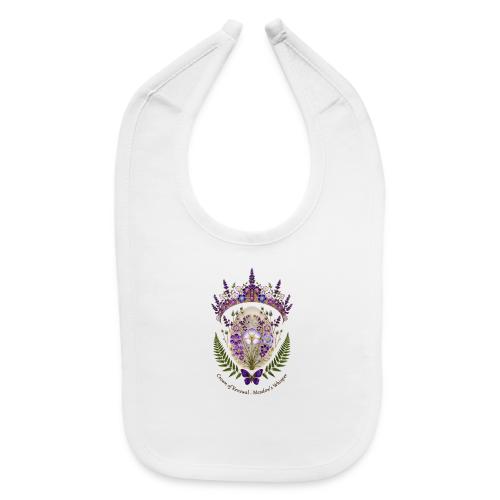 Spring Meadow Crown Tee, Cottagecore Renewal Gift - Baby Bib