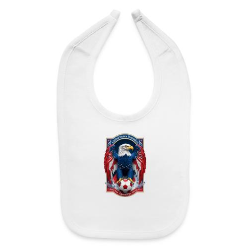 USA Eagle Emblem T Shirt, USA Soccer Pride Gift - Baby Bib