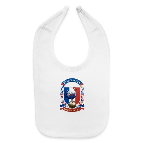 France Rooster Reign T-Shirt, Tricolore Pride Gift - Baby Bib