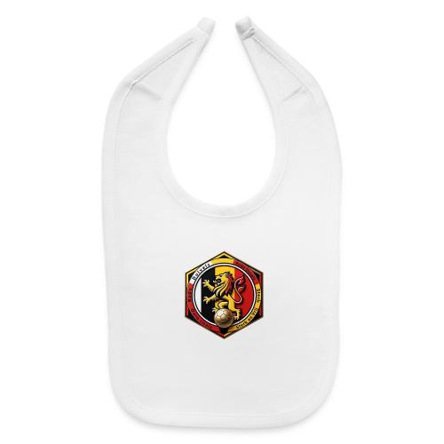 Belgium Lion Valor T-Shirt, Belgian Pride Gift - Baby Bib