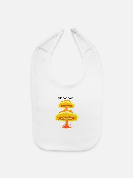 A big bomb 💣  - Baby Bib - white - Front