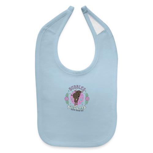 Bubbles the Cow - Lilac - Baby Bib