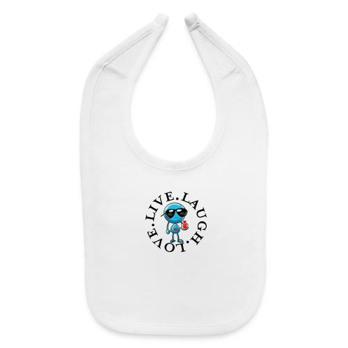 Circle Remember to live laugh love - Baby Bib