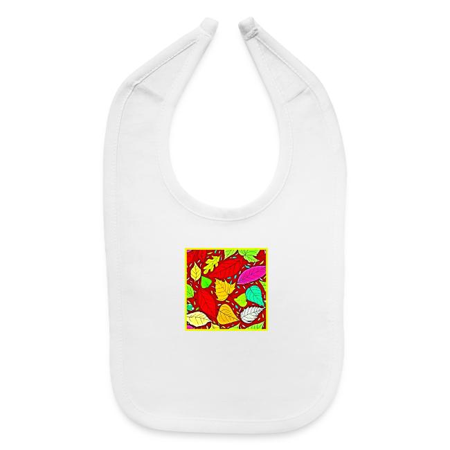 Rainbow Leaves Vibrant Pattern