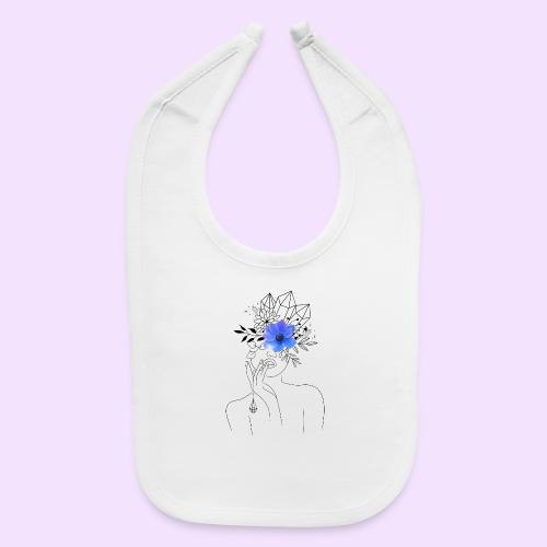 Third Eye Flower Goddess - Crystal Design - Baby Bib