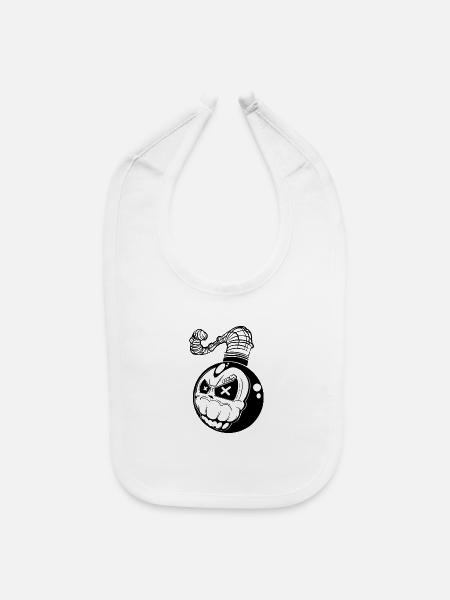 Bomb - Baby Bib - white - Front
