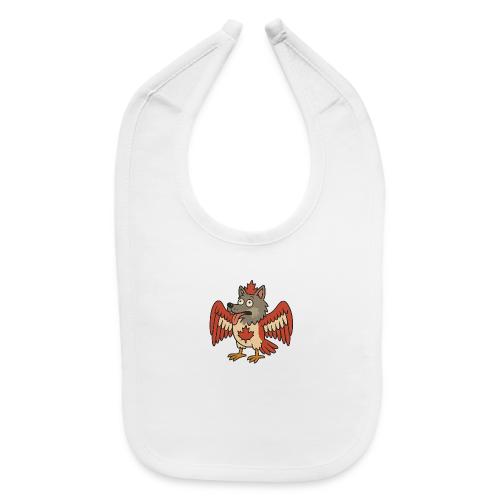 Maple-Mad Wolfbird – Quirky Canadian Creature - Baby Bib