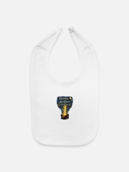 Cosmic Abundance Treasure - Baby Bib - white - Front