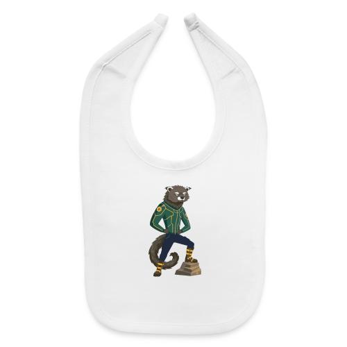 Raccoon Ranger in Neon Armor - Baby Bib