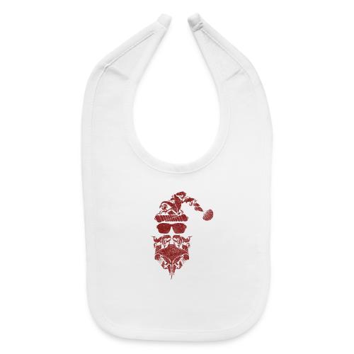 Red Coastal Inspired Santa Claus - Baby Bib