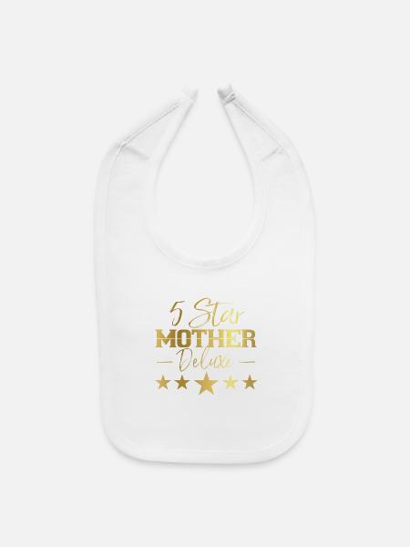 Design Five Star Deluxe Style Or - Bavette pour bébé - blanc - Devant