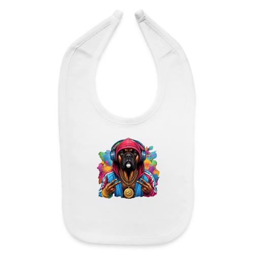 Boxer Dog Splash Art - Baby Bib