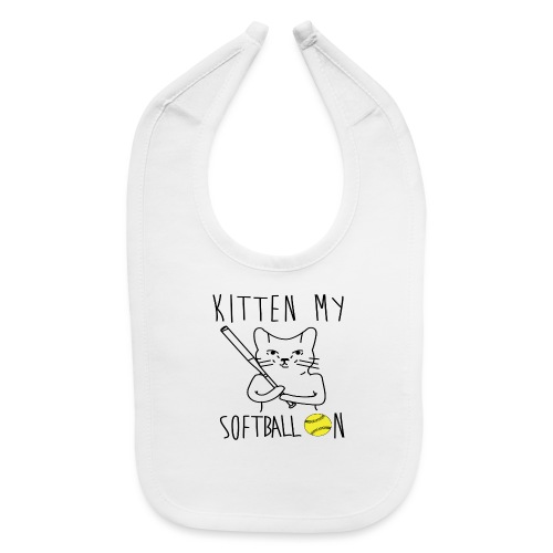 kitten my softballon - Baby Bib