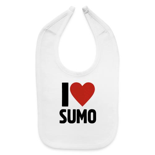 I Love Sumo – Bold Minimalist Sumo Wrestling Fan - Baby Bib