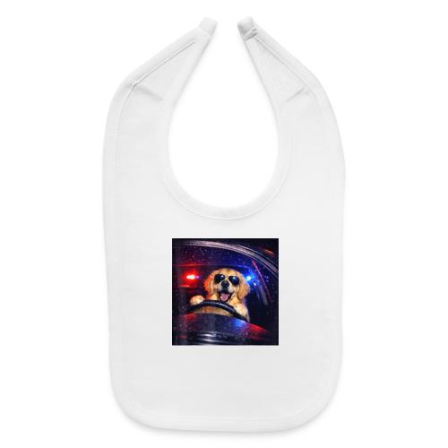 Funny Police Golden Retriever Meme Tee - Baby Bib