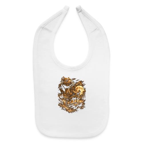 Pit Bull Howling Moon Fantasy Forest Tee - Baby Bib