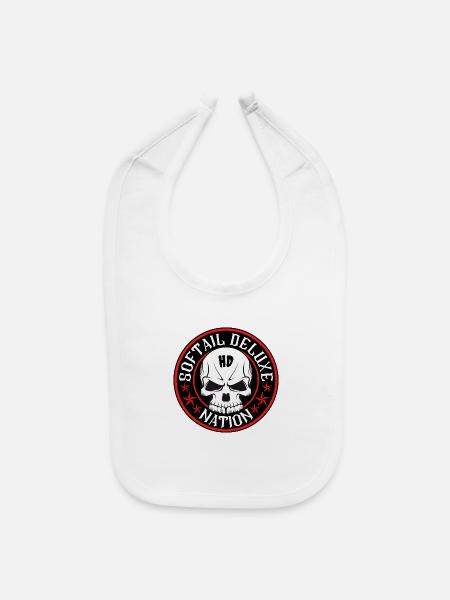 Softail Deluxe Nation - Bavette pour bébé - blanc - Devant