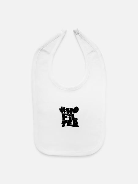 Modern - Baby Bib - white - Front